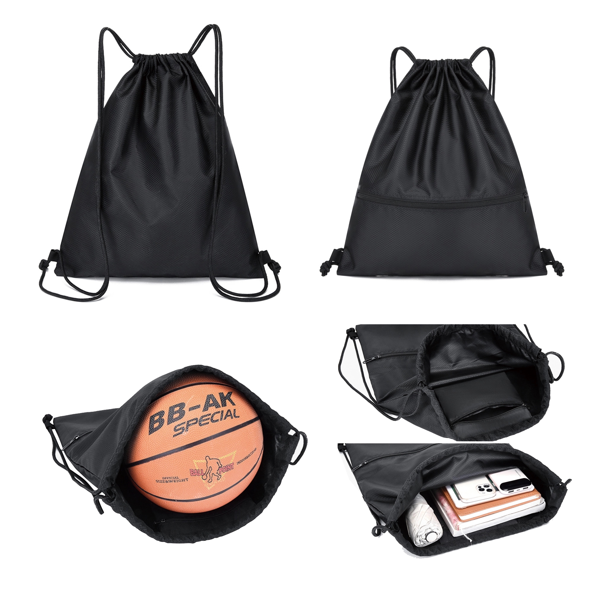 17"x20" Resuable Polyester Drawstring Bag 2