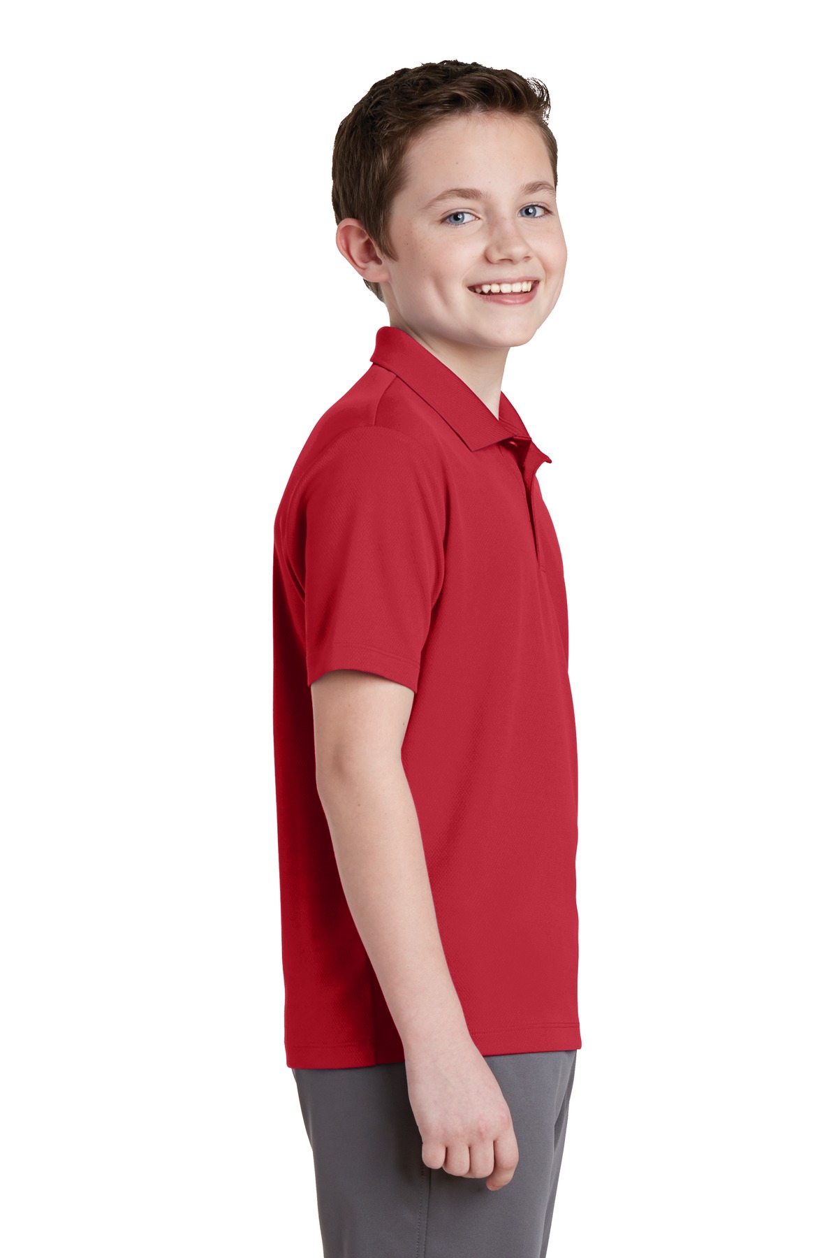 Sport-Tek® Youth PosiCharge RacerMesh Polo 9