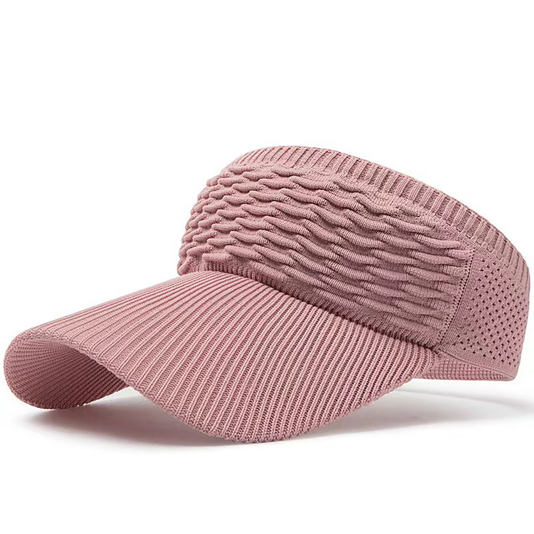 Women Knitted Elastic Visor Hat 4