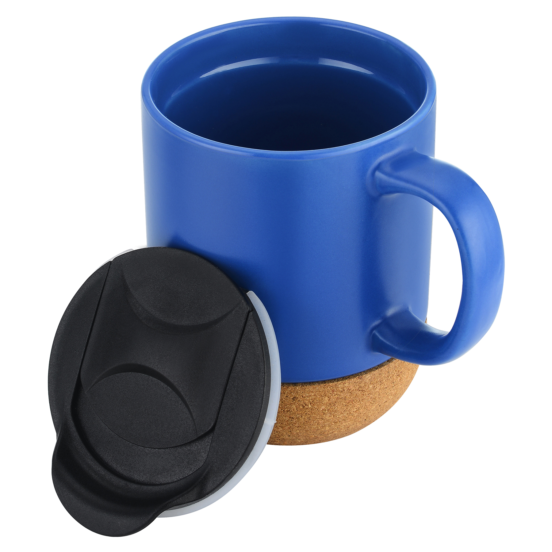 CorkLuxe Ceramic 12oz Mug With Matte Finish and Cork Bottom 12