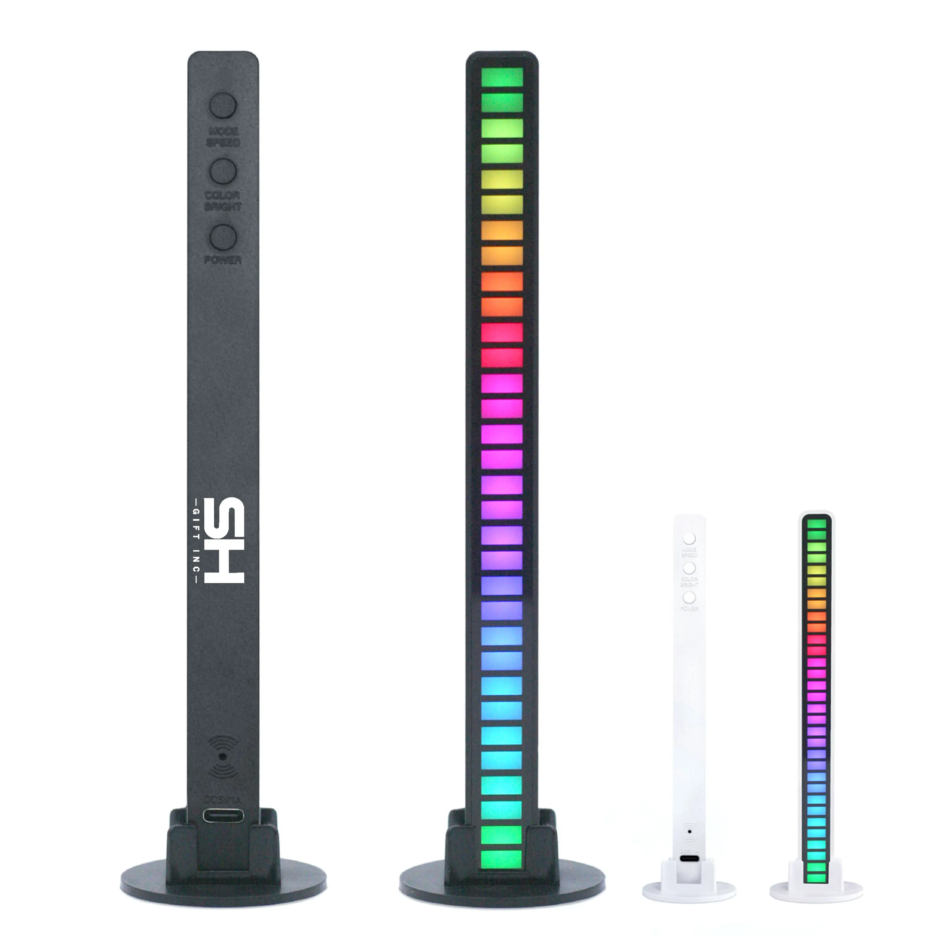 RGB Voice Control LED Music Pickup Light Bar 7