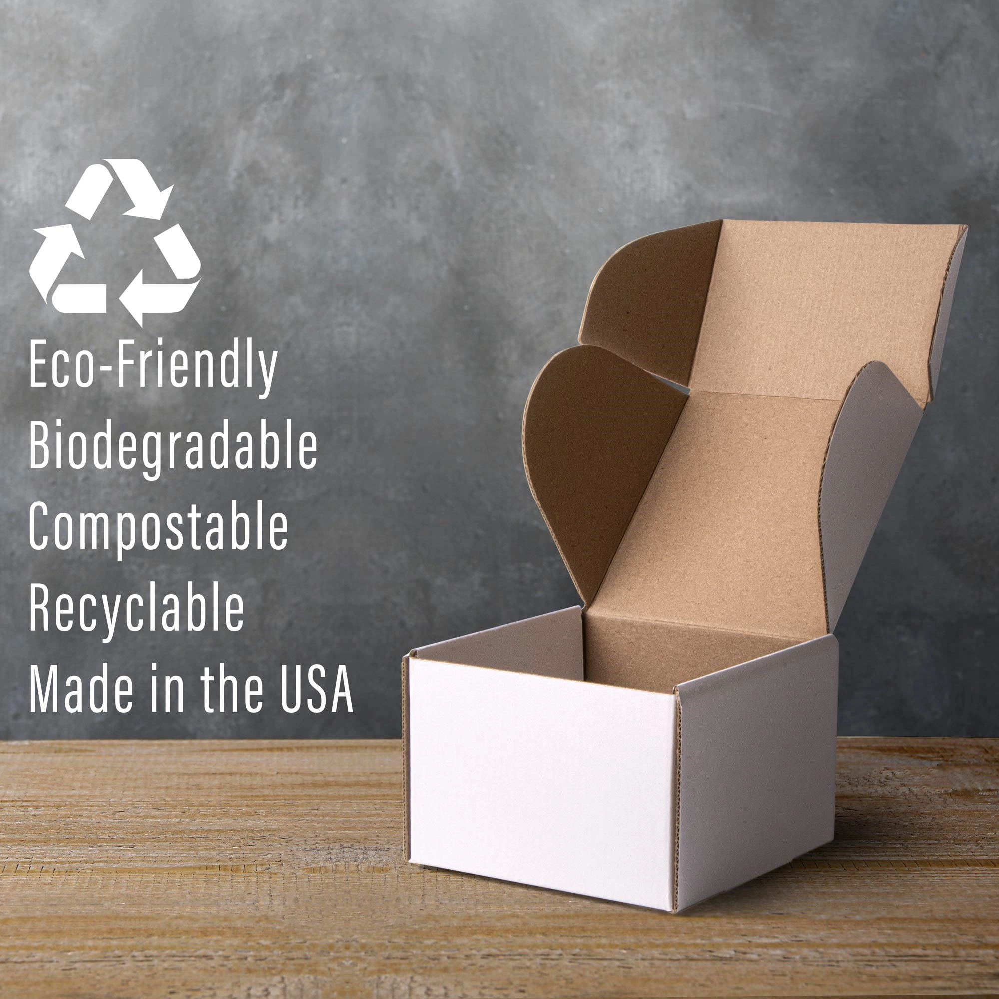 Screen Printed Corrugated Box Small 6x6x4 For Mailers 5