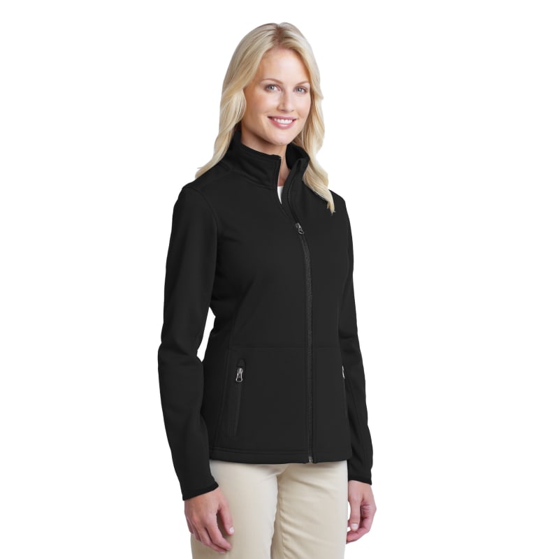 Port Authority Women's Pique Fleece Jacket. 7