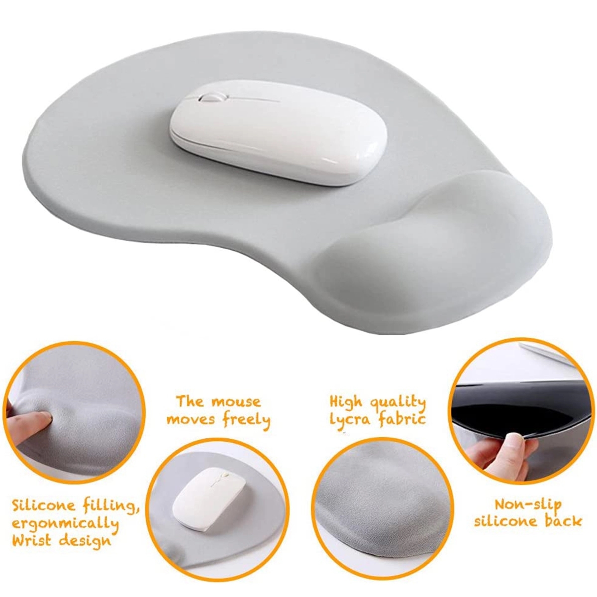 Office Mousepad with Gel Wrist Support 2