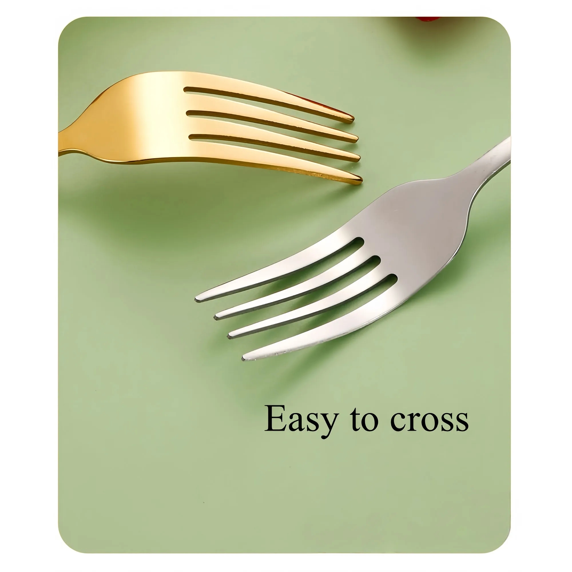 Premium Mirror Polish Cutlery 24Pc Black Gold Box 5