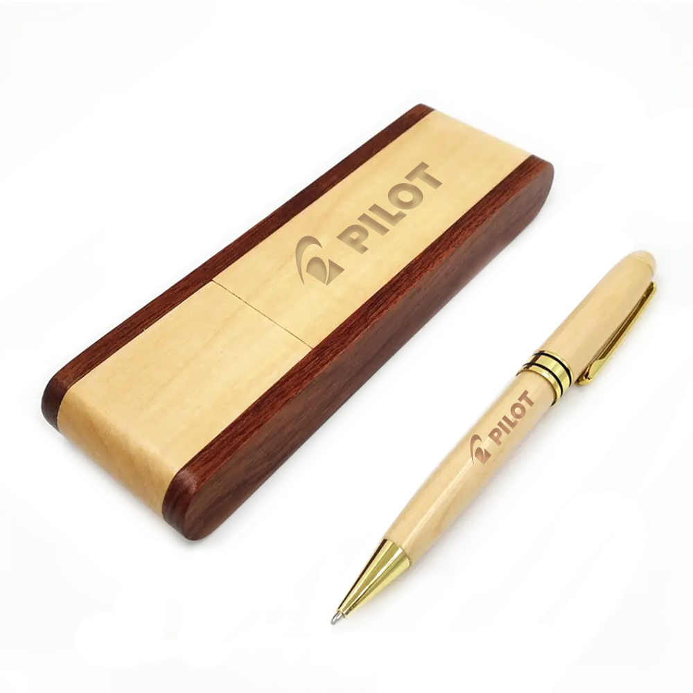 Woodland Premium Pen & Case Gift Set 4