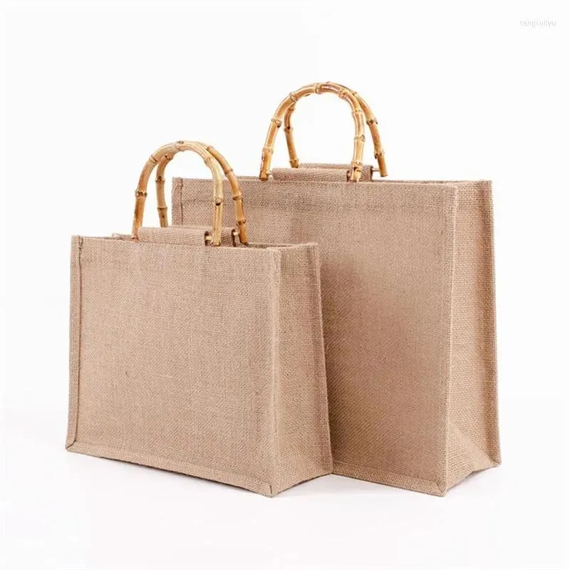 Large Jute Tote Bag, custom tote bag with logo imprint 4