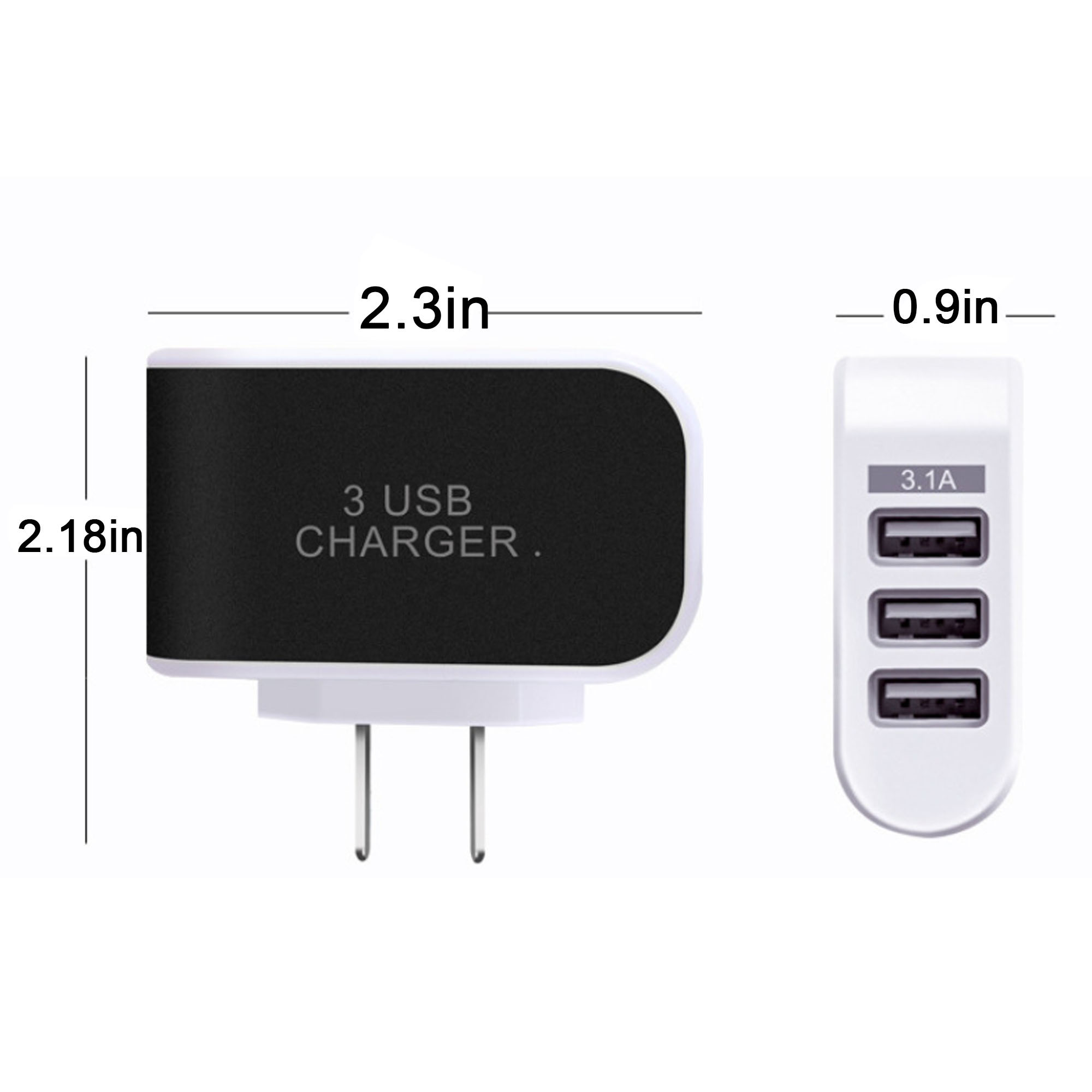 USB Charger for Phones & Tablets - Efficient Compact Design 2
