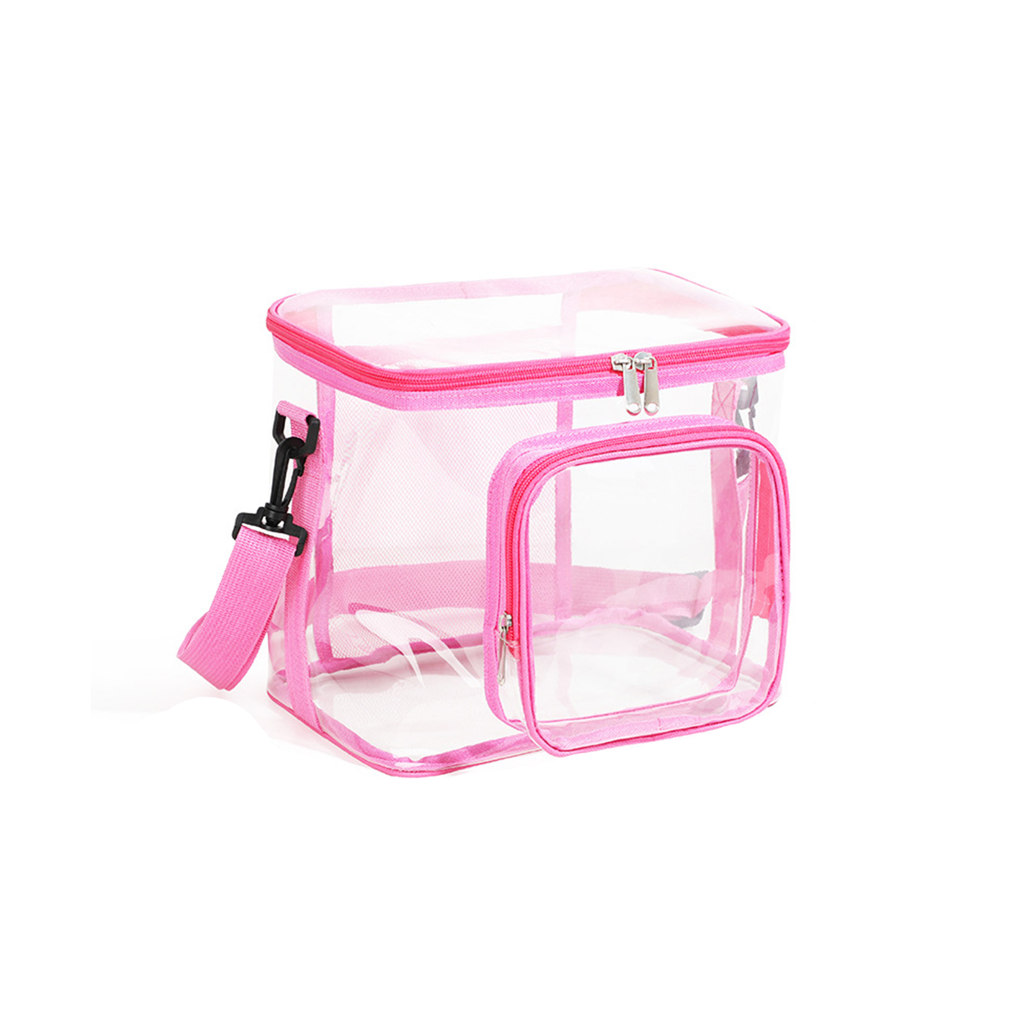 PVC Transparent Stadium Approved Crossbody With Zipper Pocket 5