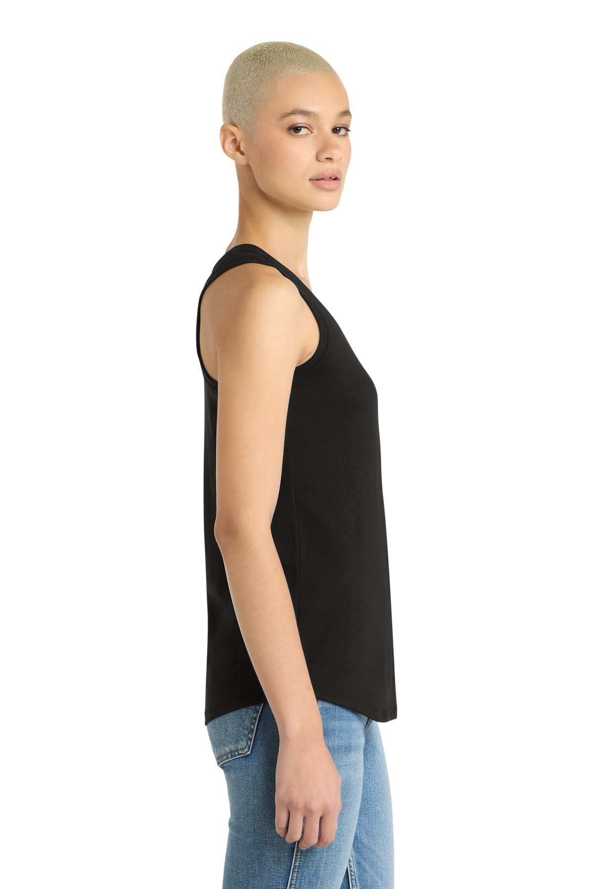 District Women's Perfect Tri Racerback Tank. DM138L 47