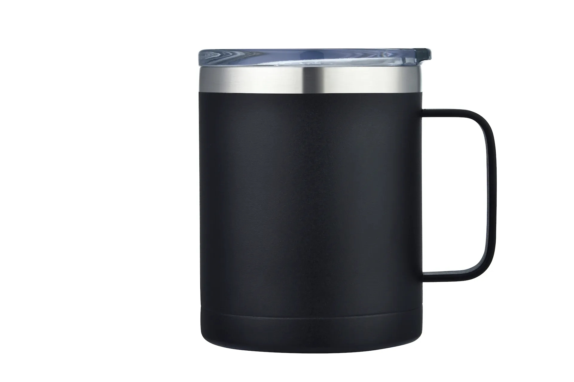 14oz Powder Coated Stainless Vacuum Camp Mug w/ Handle