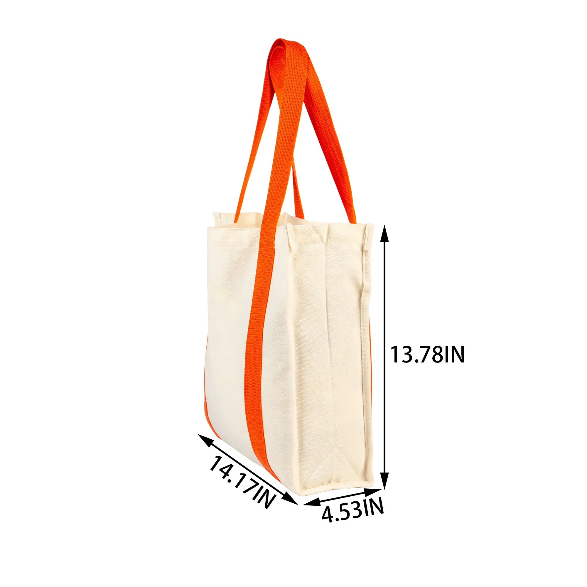 Canvas Shopping Bag With Customizable Logo, custom tote bag with logo imprint 2