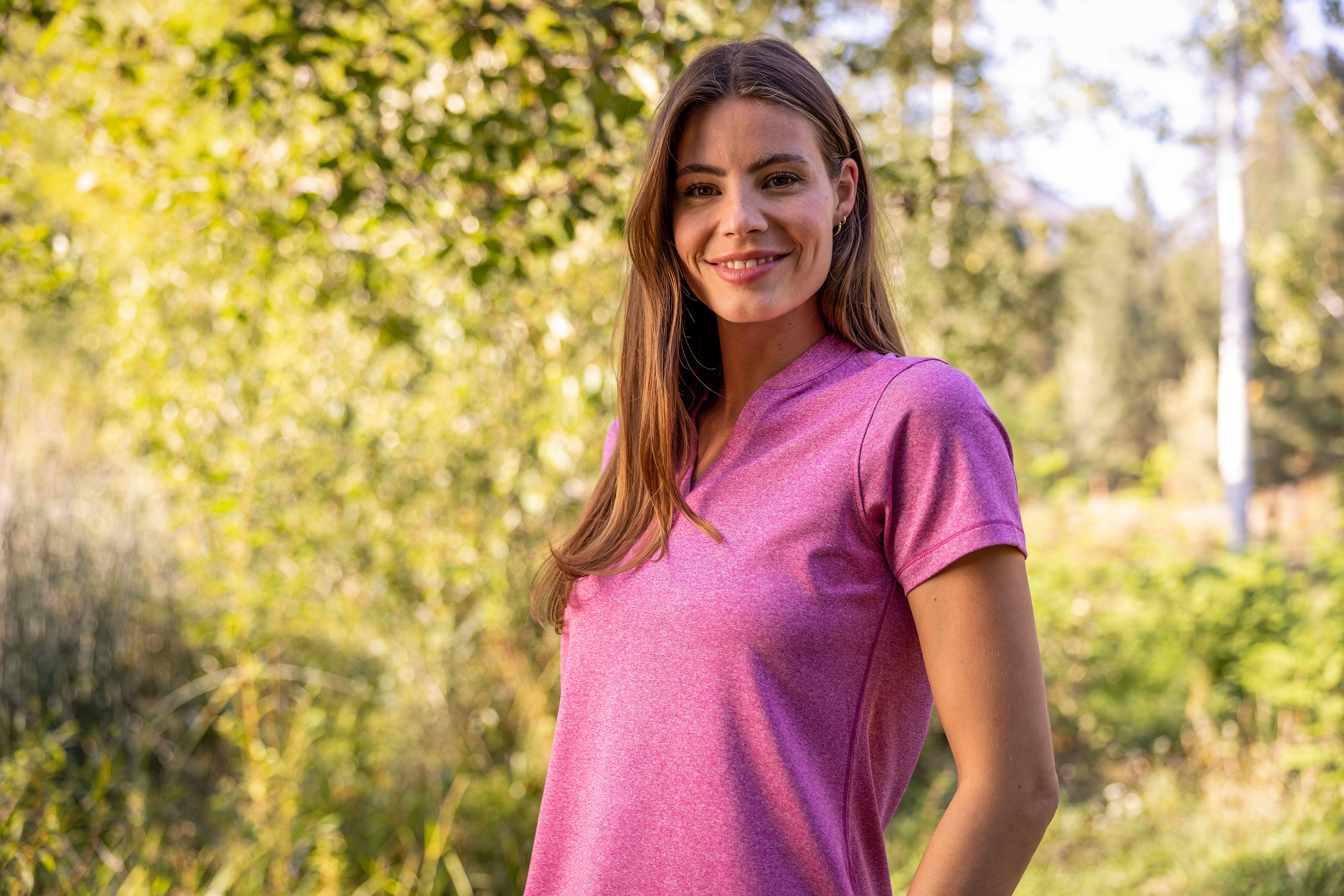 Cutter & Buck Forge Recycled Four-Way Stretch Heathered Womens Blade Top 72