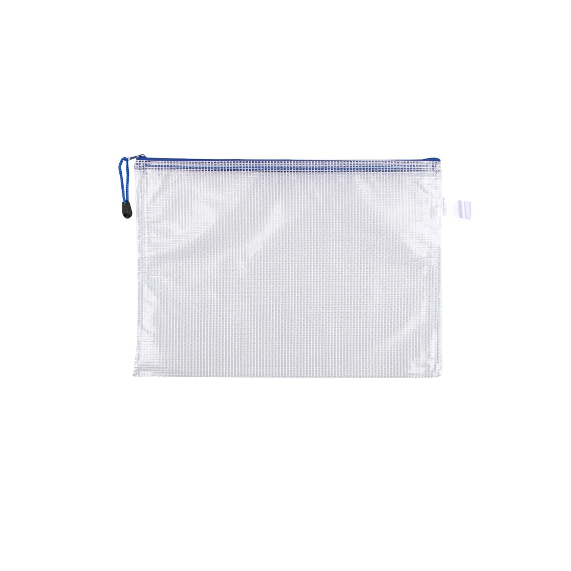 A4 Transparent Grid Zipper Bag 2