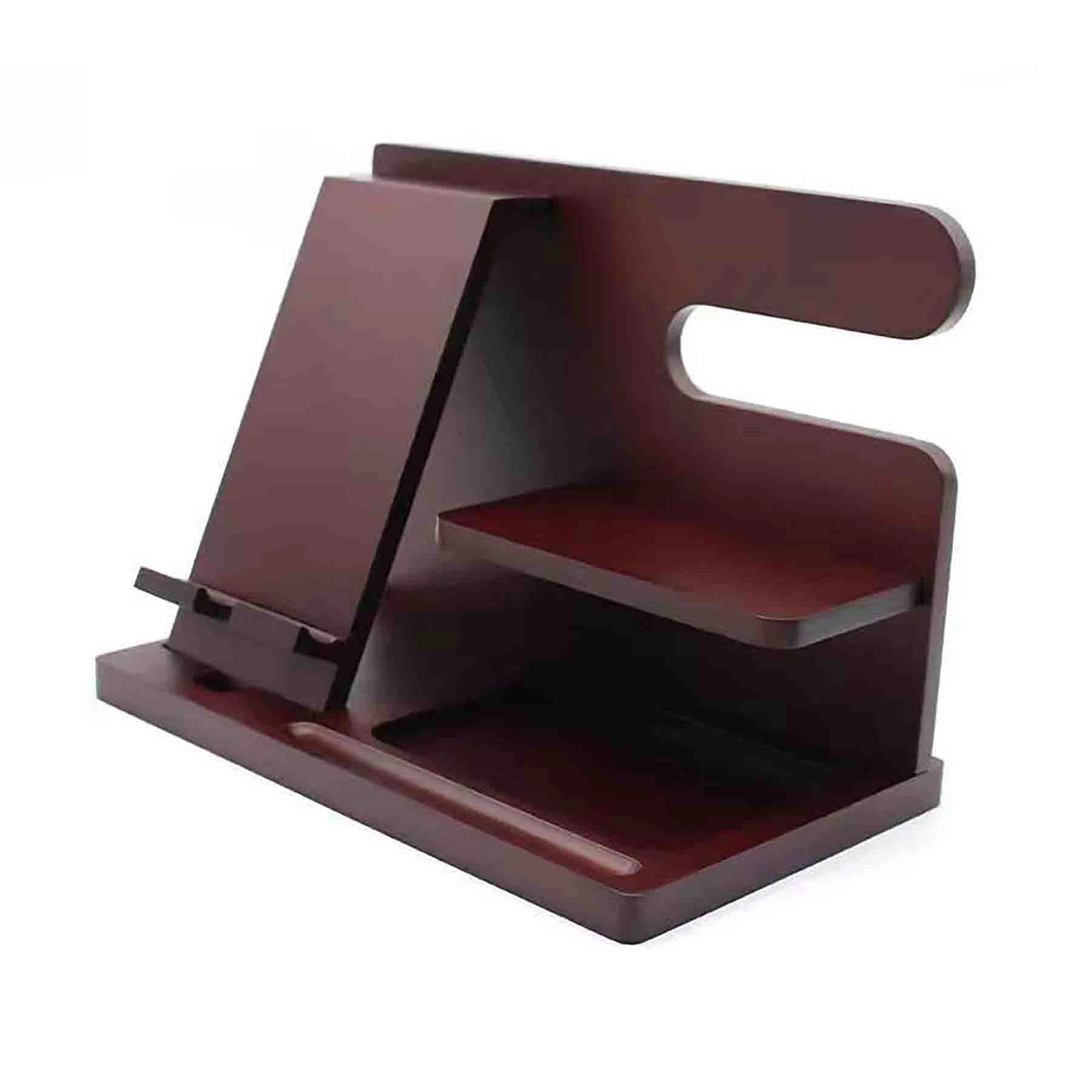 Wood Phone Docking Station Key Holder 13
