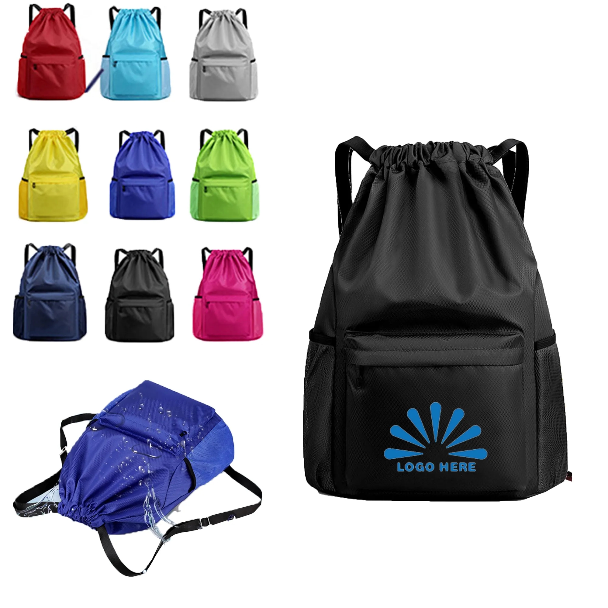 Large Capacity Dry And Wet Separation Drawstring Bag 3