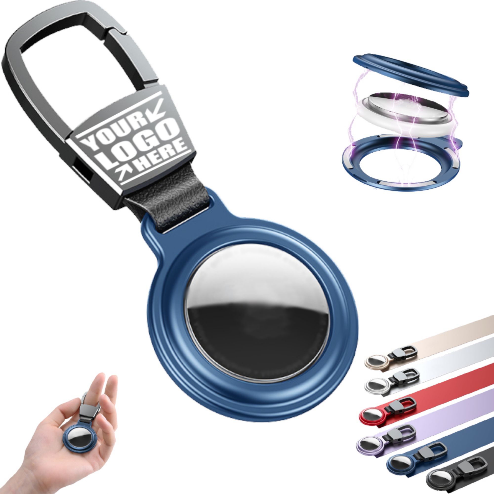 Aluminium Alloy Tracker Holder With Key Buckle 1