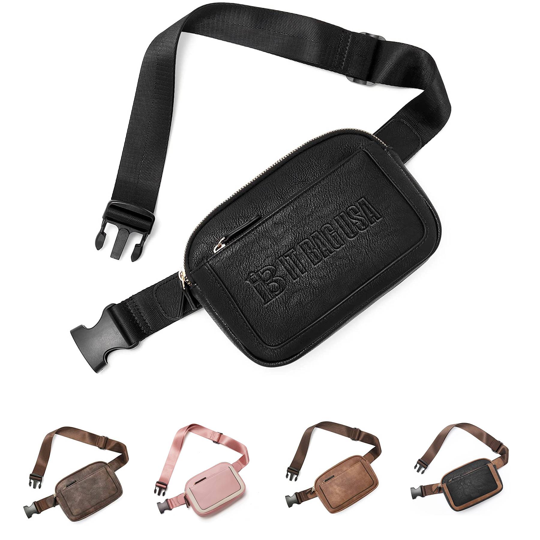 PU Mini Everywhere Crossbody Waist Bag 1