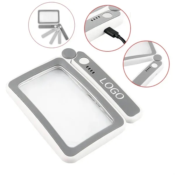 LED Magnifying Glass - Illuminated with Foldable Handle 4