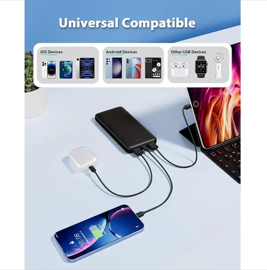 10000mAh Dual USB Portable Power Bank 2