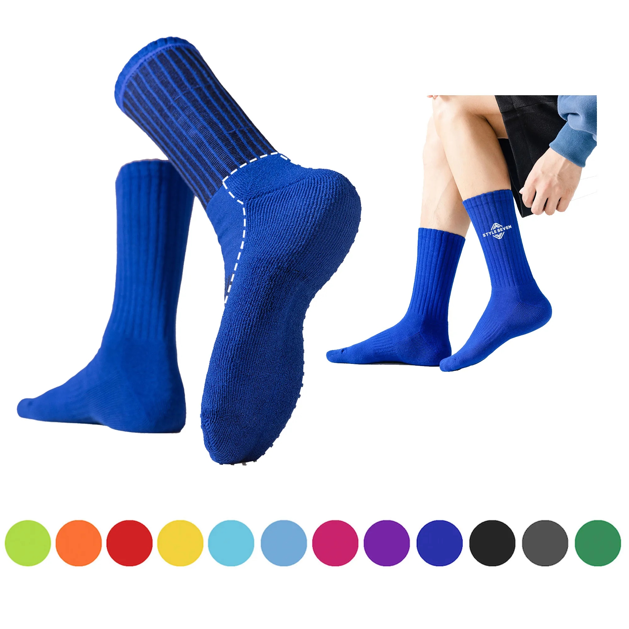 Ultra Soft Moisture Wicking Crew Socks