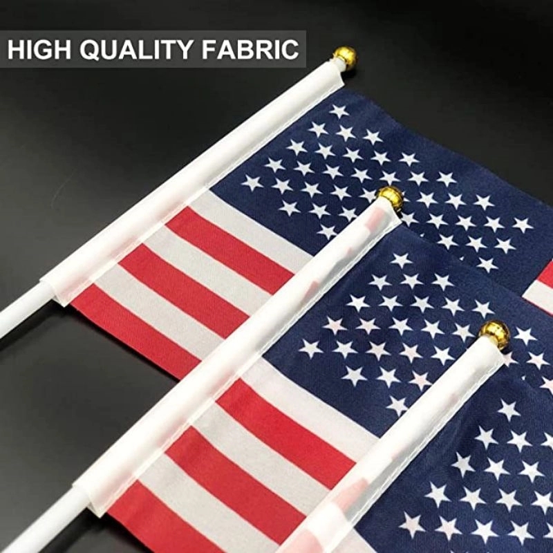 American Handheld Flags With Plastic Stick 3