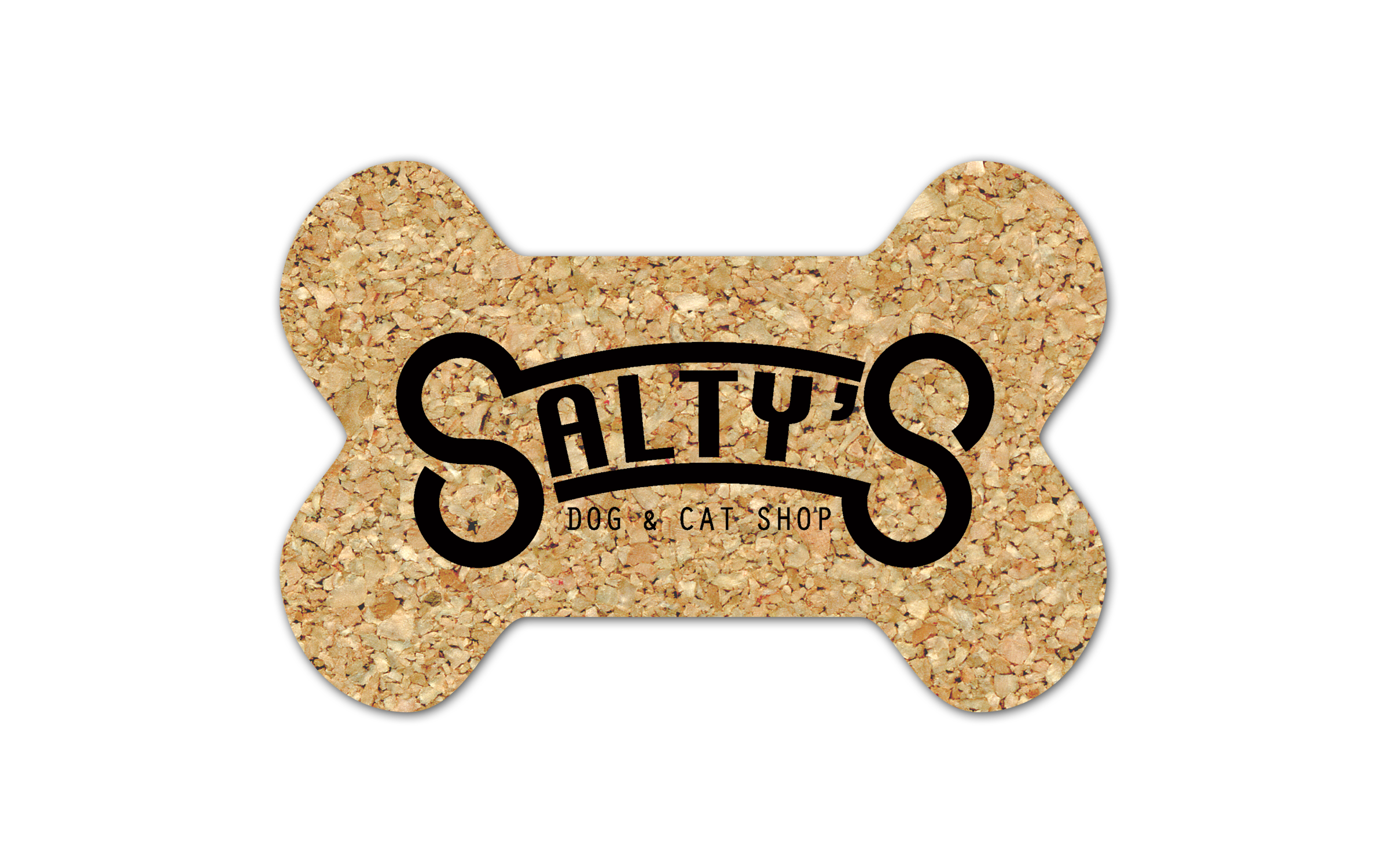 Dog Bone Cork Coaster 3