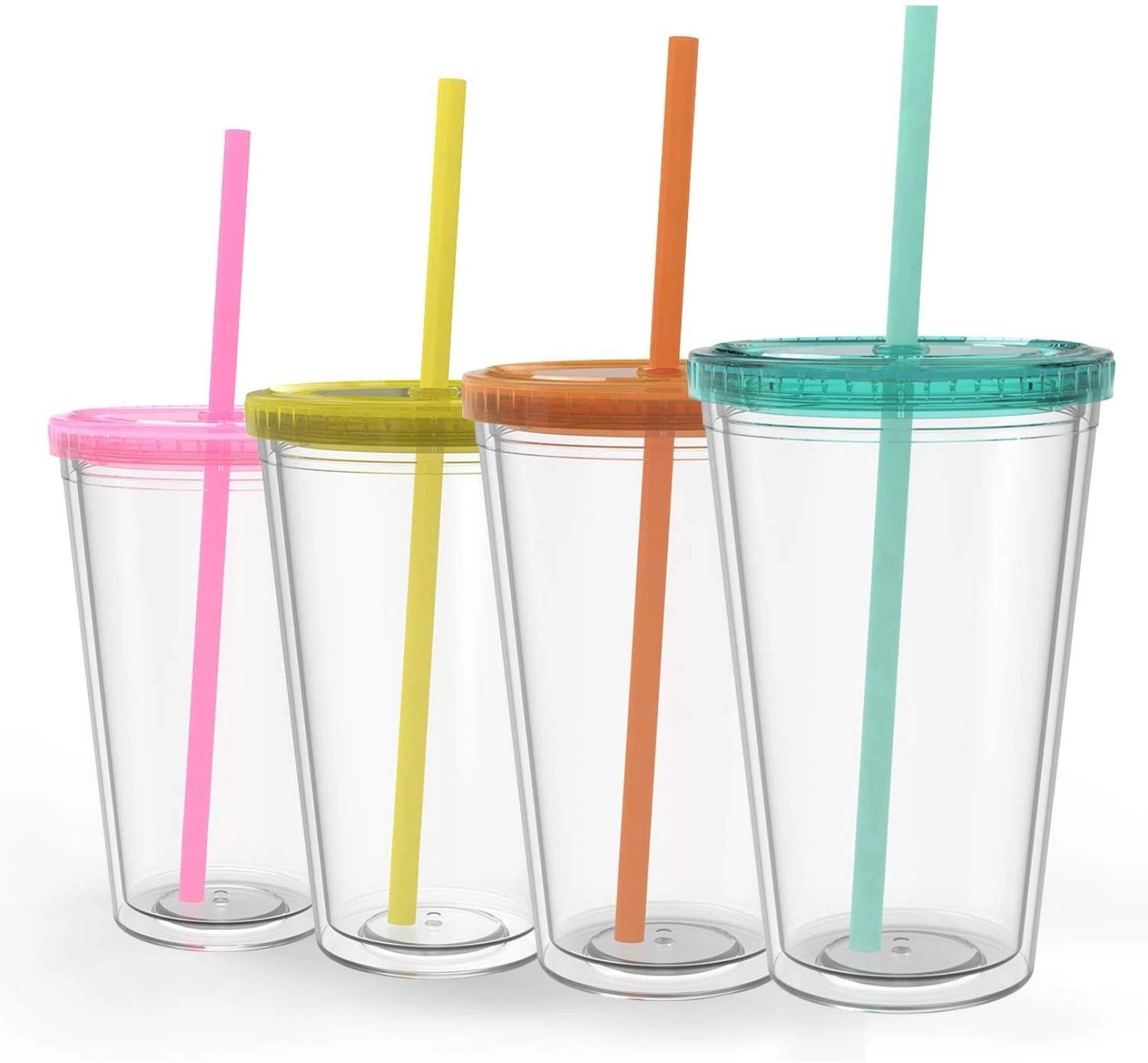 16oz Double Wall Tumbler with Straw 6