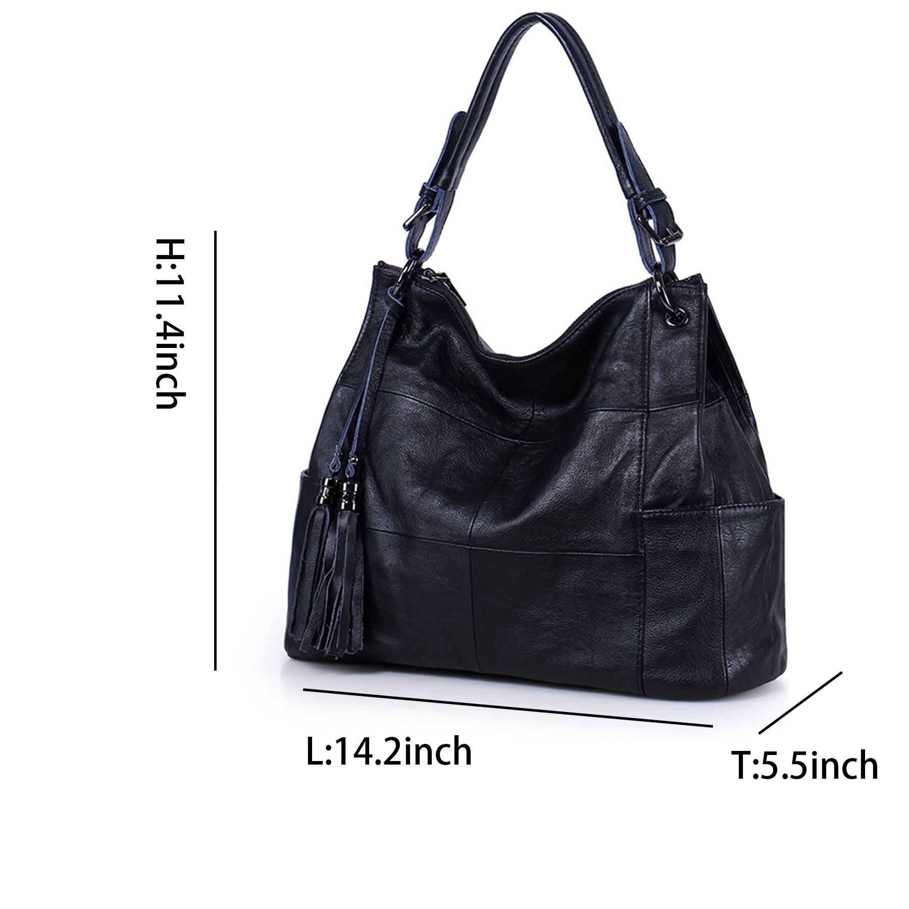 Large Purses for Women Shoulder Genuine Leather Handbags 4