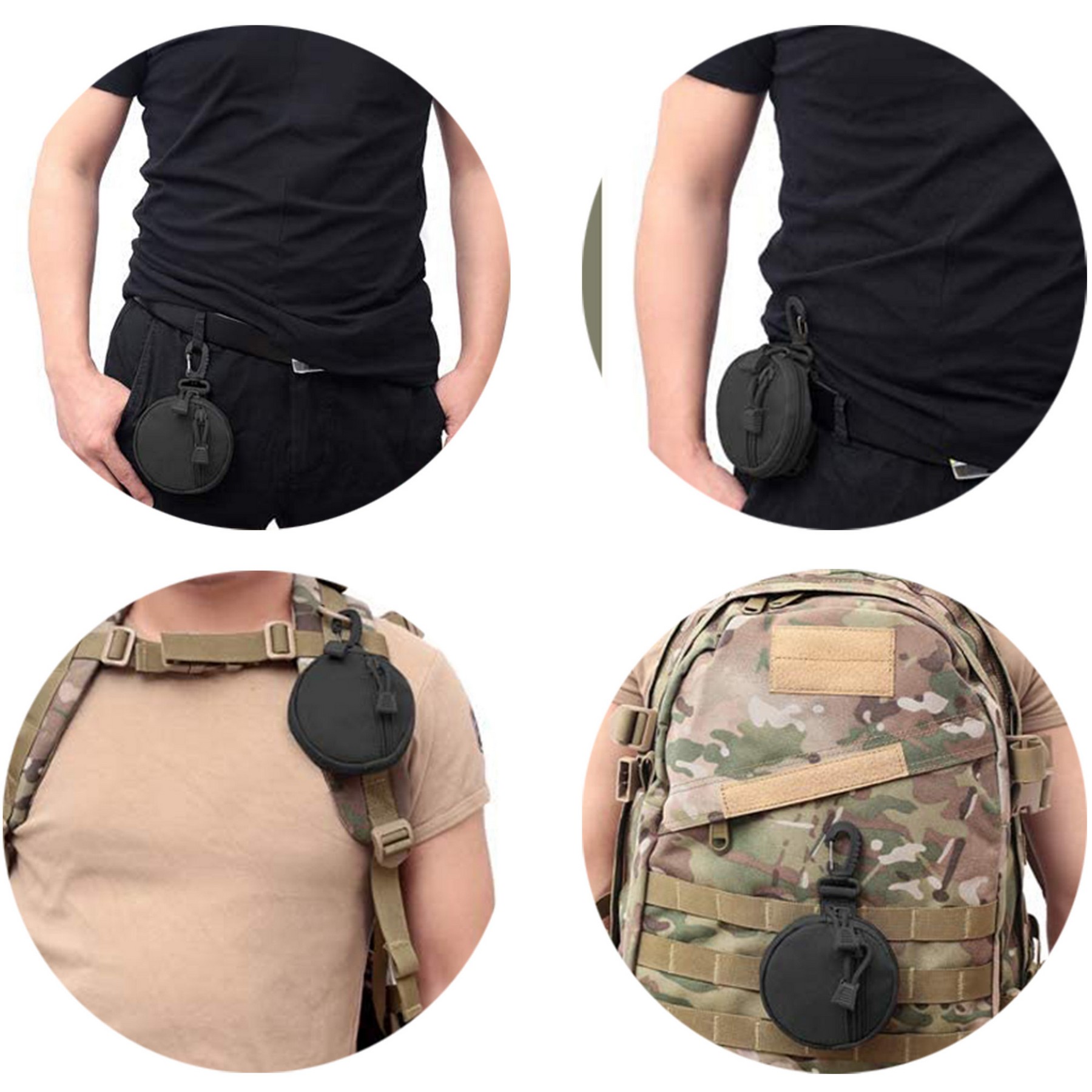 Tactical Round Pouch W/Keychain Hook 7