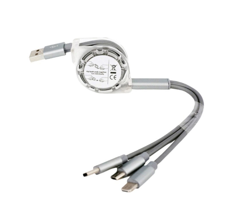 3-in-1 Retractable Lanyard Charging Cable 5