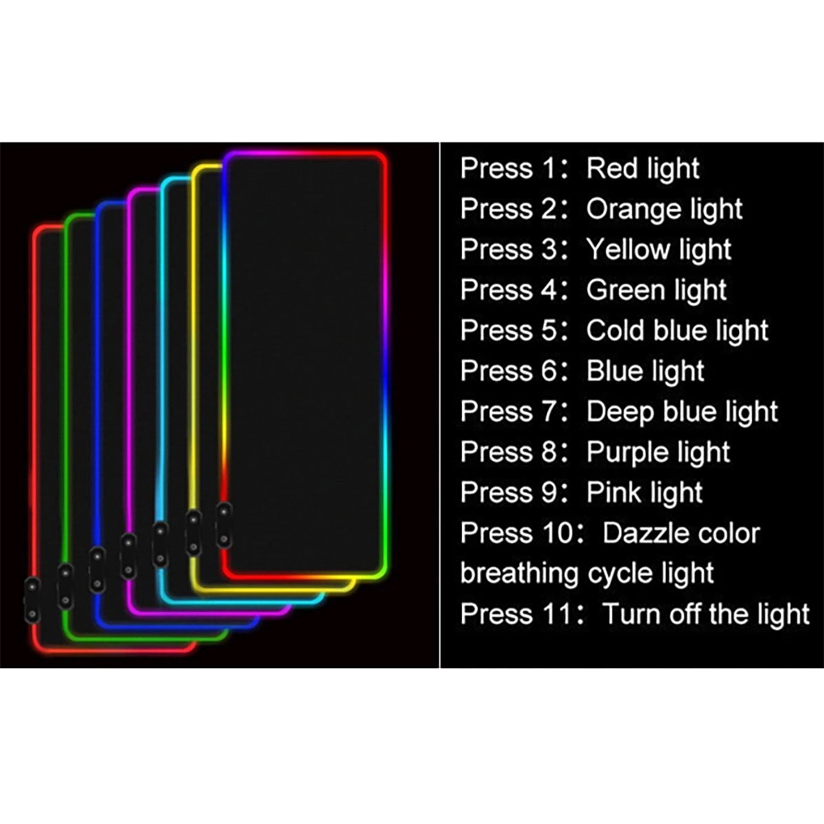 Led Gaming Mouse Mat Pad 2