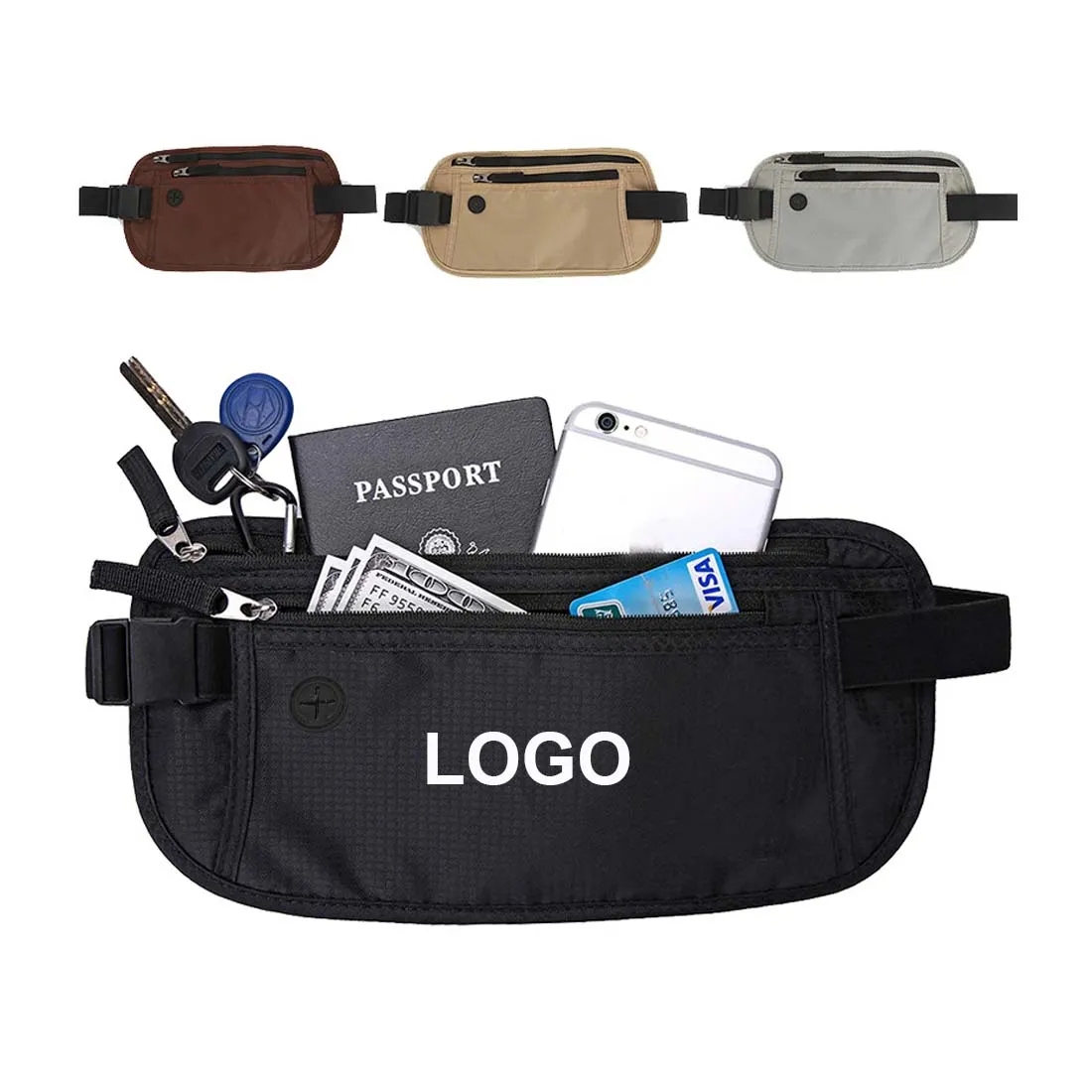 RFID Passport Holder Belt Bag 6
