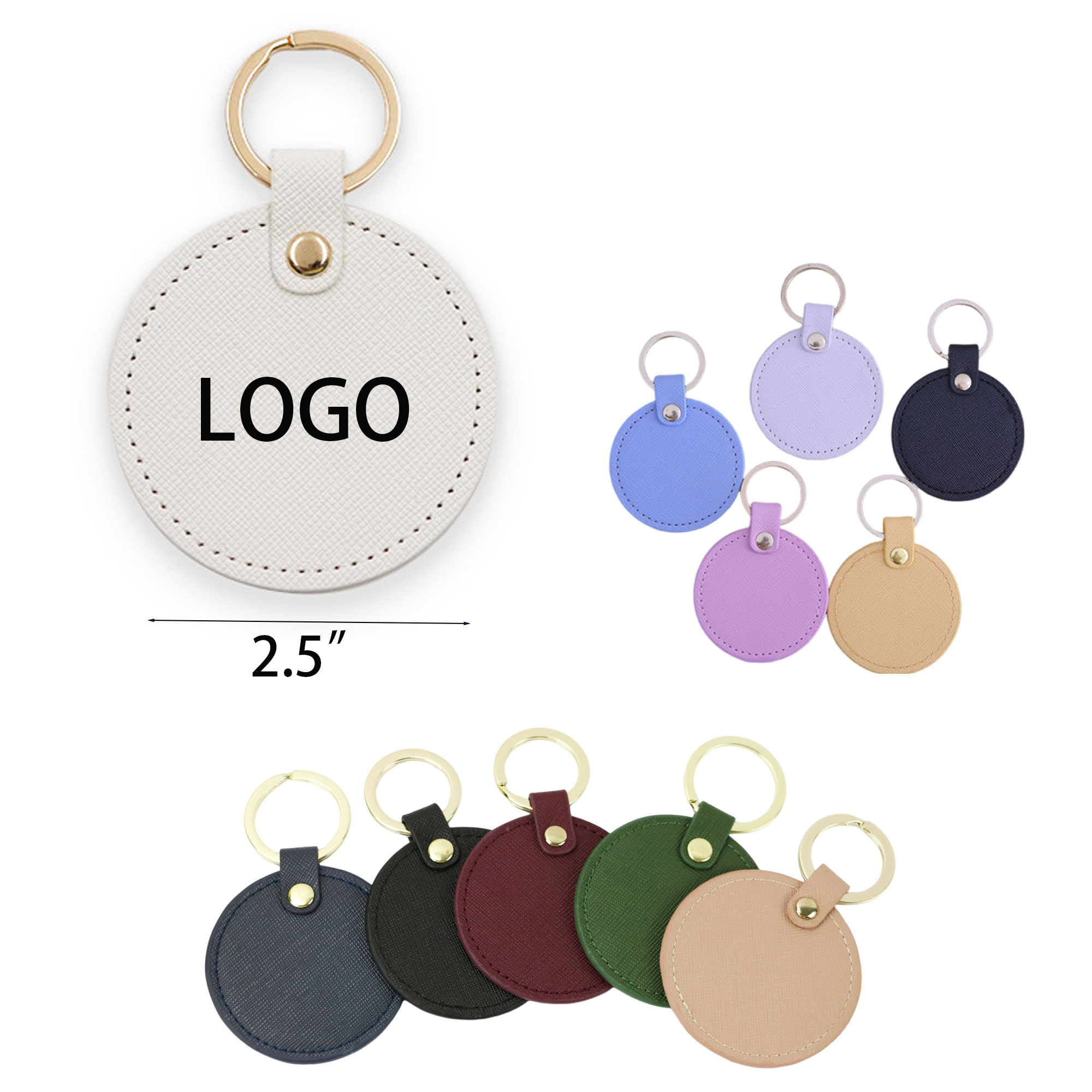 Custom PU Leather Keychain 1