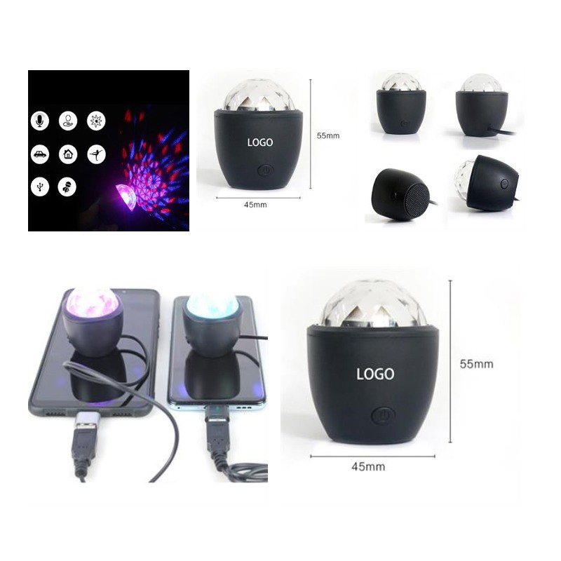 Car music rhythm lamp led flashing DJ ball spotlight Disco