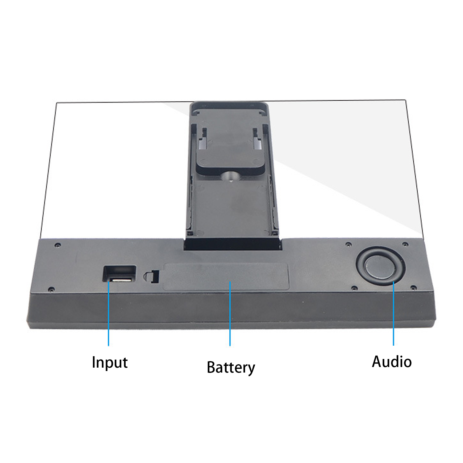 12 Inch 3D Screen Magnifer Stand With Bluetooth Speakers 5