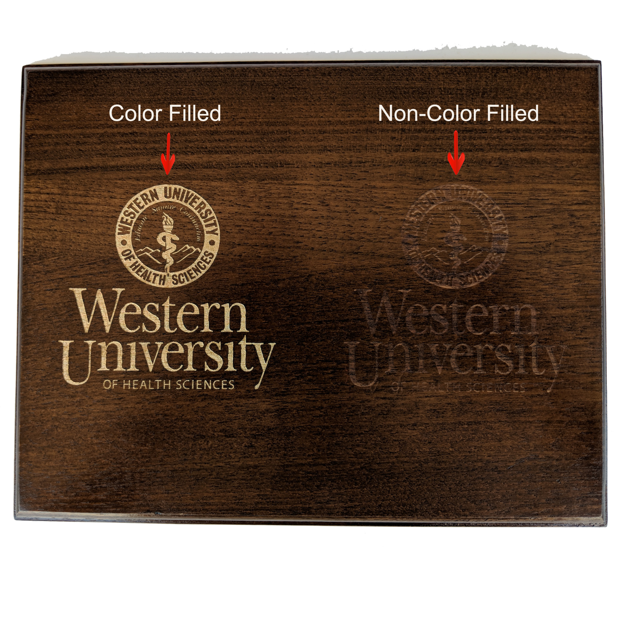 Step-Edge Genuine Walnut Plaque with Sublimatable WhitePlate 4