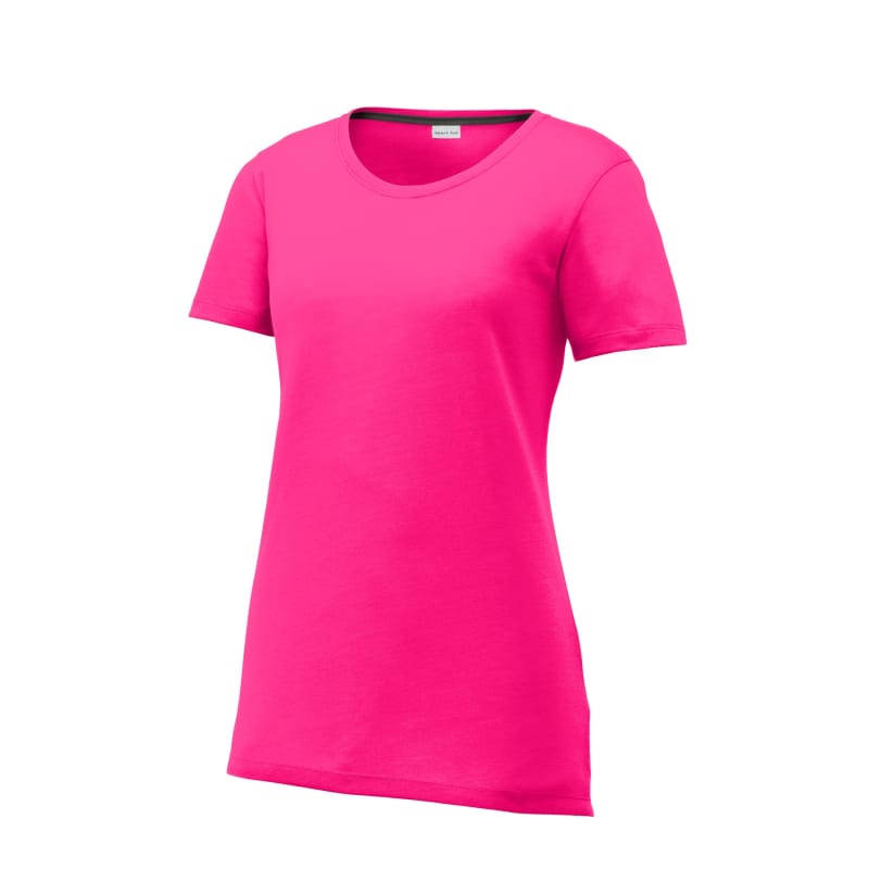 Sport-Tek Women's PosiCharge Competitor Cotton Touch Scoop Neck Tee. 34