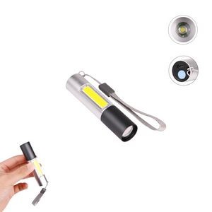 Adjustable Flashlight With COB Lamp And Zoom Function 3
