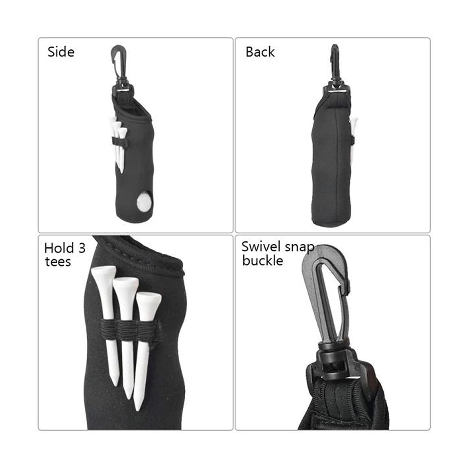 Waterproof Golf Ball Pouch w/Keychain 3