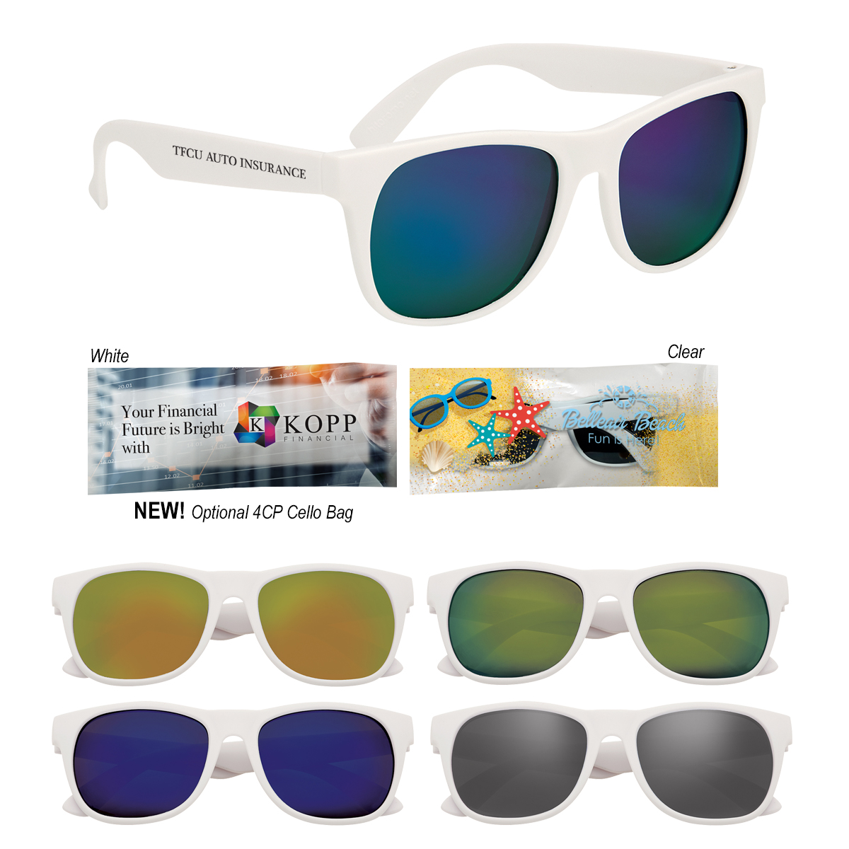 Rubberized Mirrored Sunglasses 7