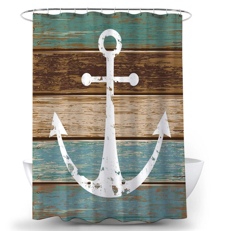 Digital Print Polyester Shower Curtain 2