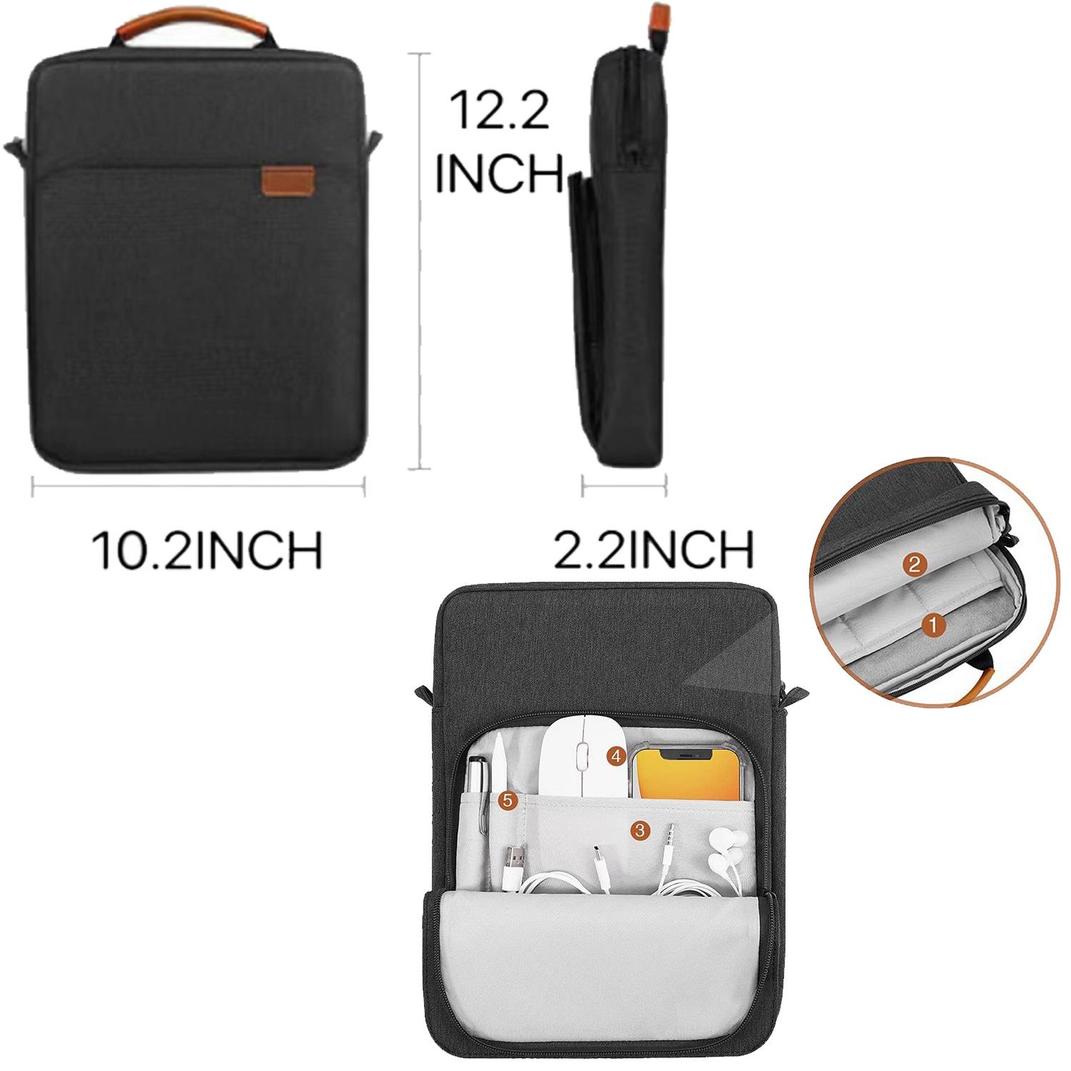 Waterproof casual computer cross-body bag 2