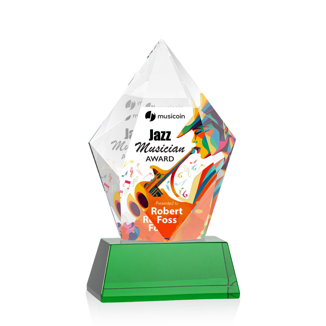 Devron VividPrint™ Award on Base - Green 6