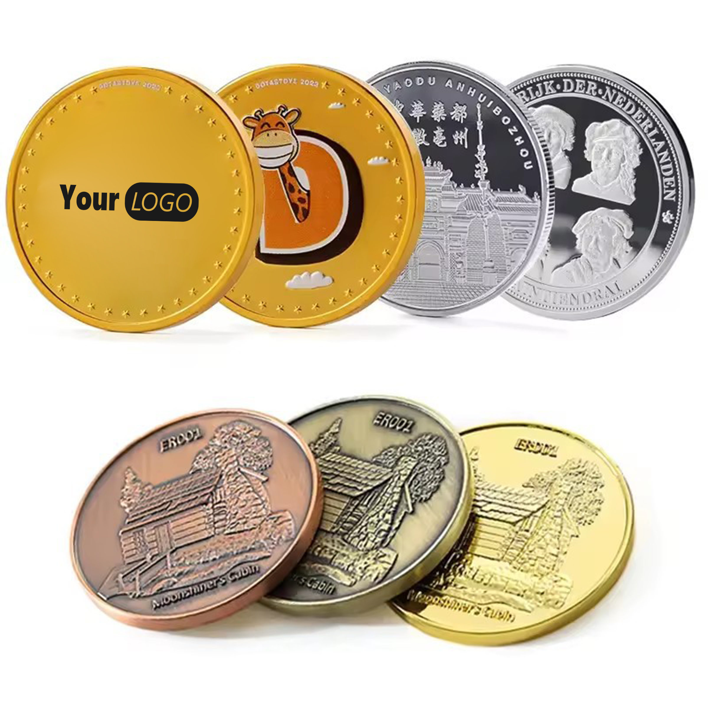 Aluminum Custom Engraved Challenge Coin 2
