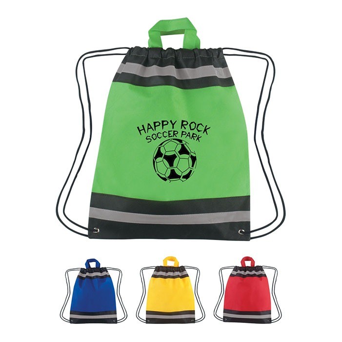 Non Woven Reflective Drawstring Backpack 3