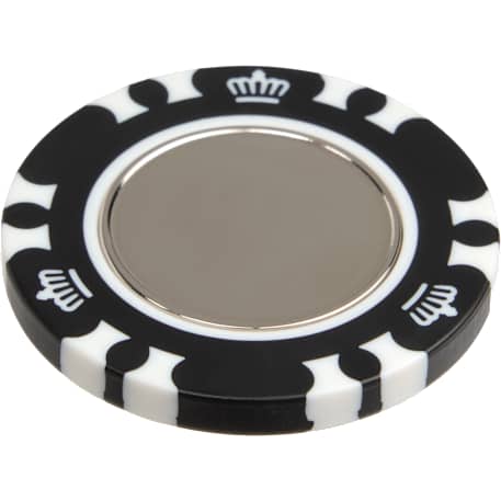 Recycled Poker Chip w/ Metal Ballmarker 45