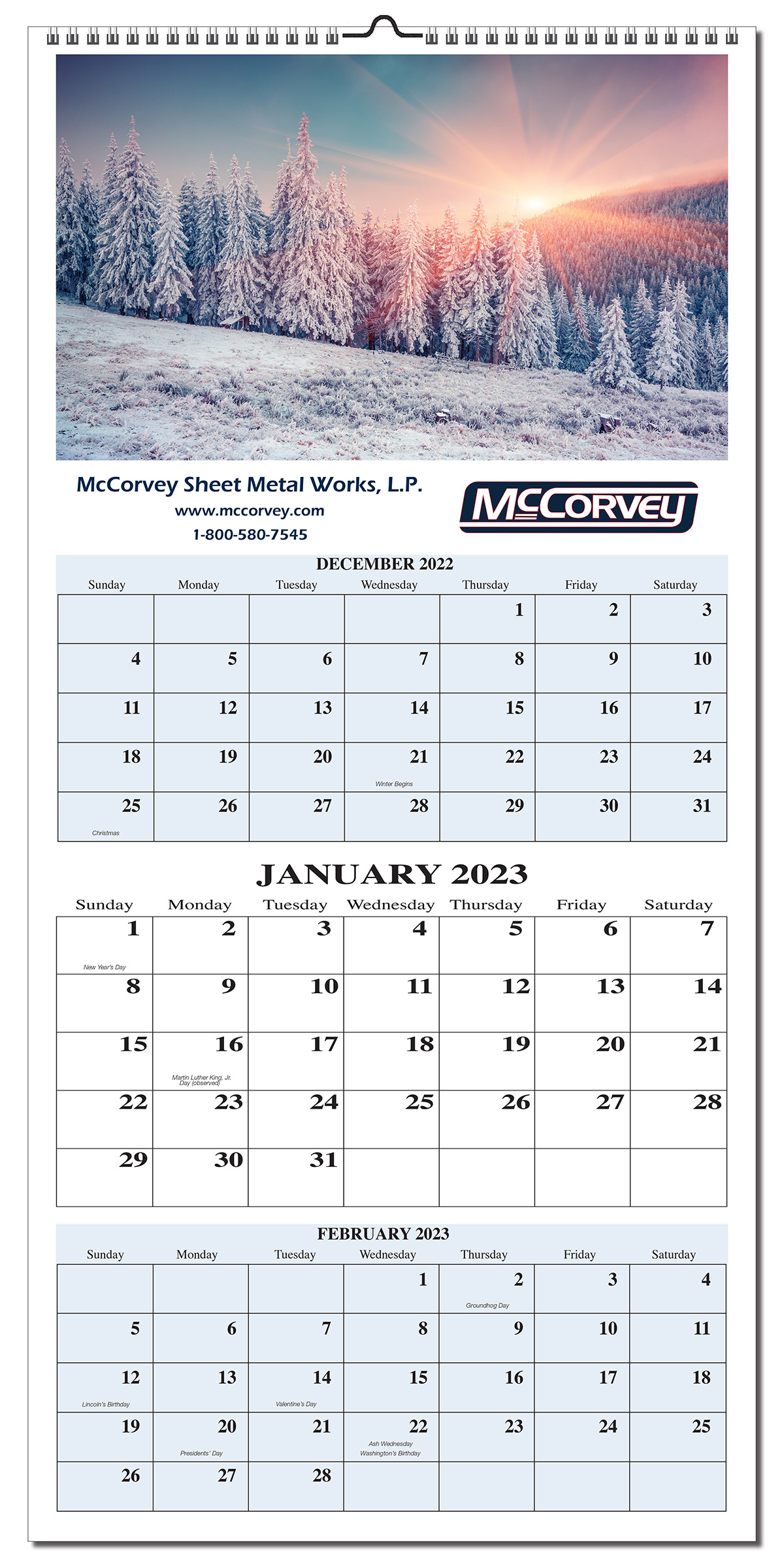 Calendar of Many Colors