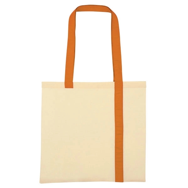 Striped Economy Cotton Canvas Tote Bag 3