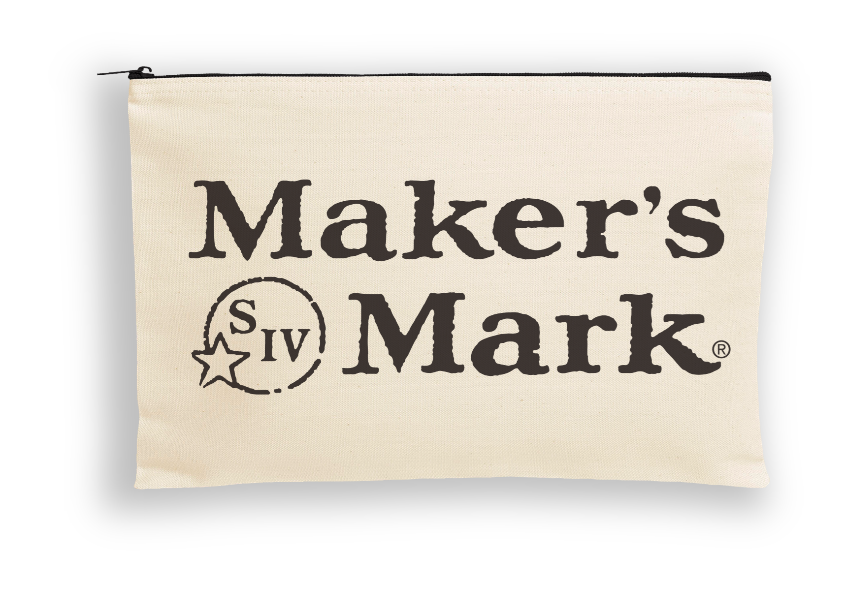 Canvas Dottie Pouch with Black Zipper 1